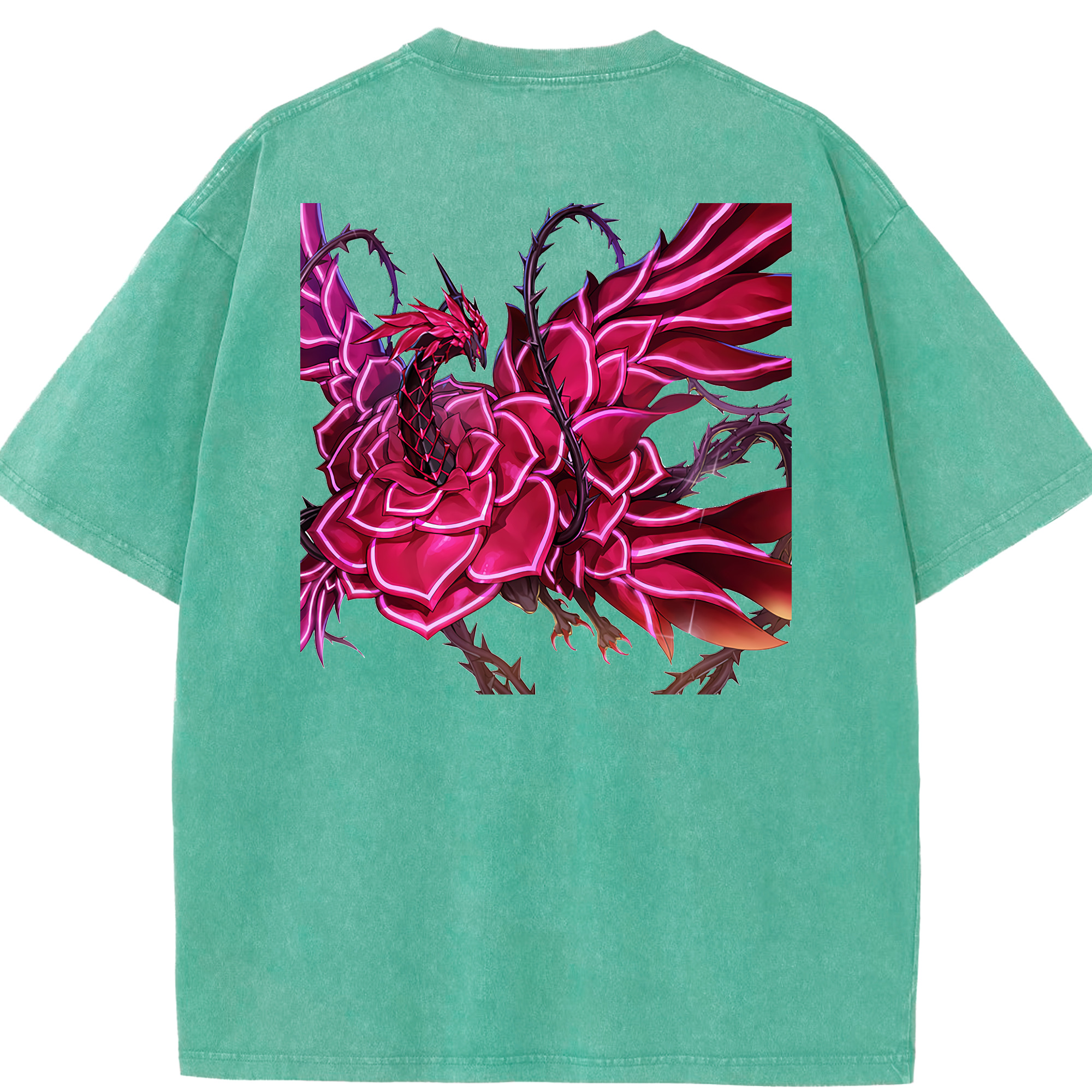 （画像用） 遊☆戯☆王 Yu-Gi-Oh! 綿100% ヴィンテージ風 半袖Tシャツ（背面プリント）